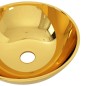 vidaXL Waschbecken 28 x 10 cm Keramik Golden vidaXL Waschbecken 28 x 10 cm Keramik Golden