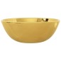vidaXL Waschbecken 28 x 10 cm Keramik Golden vidaXL Waschbecken 28 x 10 cm Keramik Golden