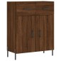 Highboard Braun Eichen-Optik 69,5x34x180 cm Holzwerkstoff Highboard Braun Eichen-Optik 69,5x34x180 cm Holzwerkstoff