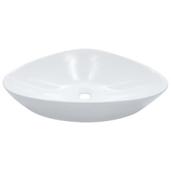vidaXL Waschbecken 58,5 x 39 x 14 cm Keramik Weiß