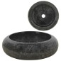 vidaXL Waschbecken 40x12 cm Marmor Schwarz vidaXL Waschbecken 40x12 cm Marmor Schwarz