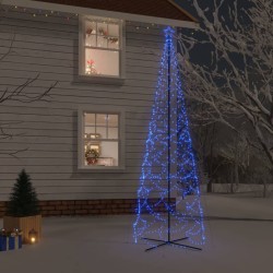 LED-Weihnachtsbaum Kegelform Blau 1400 LEDs 160x500 cm
