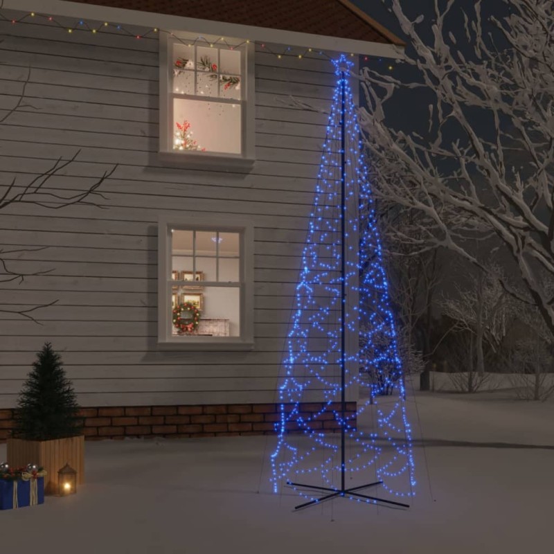 LED-Weihnachtsbaum Kegelform Blau 1400 LEDs 160x500 cm LED-Weihnachtsbaum Kegelform Blau 1400 LEDs 160x500 cm