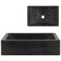 vidaXL Waschbecken 45x30x12 cm Marmor Hochglanz-Schwarz vidaXL Waschbecken 45x30x12 cm Marmor Hochglanz-Schwarz