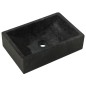 vidaXL Waschbecken 45x30x12 cm Marmor Hochglanz-Schwarz vidaXL Waschbecken 45x30x12 cm Marmor Hochglanz-Schwarz