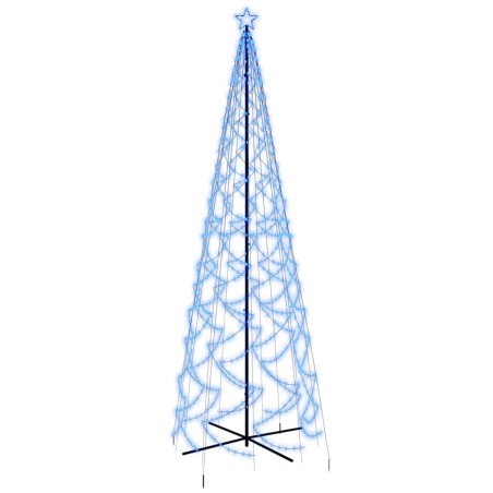LED-Weihnachtsbaum Kegelform Blau 1400 LEDs 160x500 cm