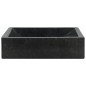 vidaXL Waschbecken 45x30x12 cm Marmor Hochglanz-Schwarz vidaXL Waschbecken 45x30x12 cm Marmor Hochglanz-Schwarz