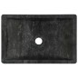 vidaXL Waschbecken 45x30x12 cm Marmor Hochglanz-Schwarz vidaXL Waschbecken 45x30x12 cm Marmor Hochglanz-Schwarz