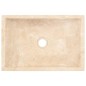 vidaXL Waschbecken 45x30x12 cm Marmor Hochglanz-Creme vidaXL Waschbecken 45x30x12 cm Marmor Hochglanz-Creme