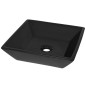 vidaXL Waschbecken Keramik Quadratisch Schwarz 41,5 x 41,5 x 12 cm vidaXL Waschbecken Keramik Quadratisch Schwarz 41,5 x 41,5 x 12 cm