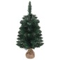 vidaXL Künstlicher Weihnachtsbaum mit Ständer und LEDs Grün 90 cm PVC vidaXL Künstlicher Weihnachtsbaum mit Ständer und LEDs Grün 90 cm PVC
