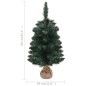vidaXL Künstlicher Weihnachtsbaum mit Ständer und LEDs Grün 90 cm PVC vidaXL Künstlicher Weihnachtsbaum mit Ständer und LEDs Grün 90 cm PVC