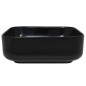 vidaXL Waschbecken Keramik Quadratisch Schwarz 38 x 38 x 13,5 cm vidaXL Waschbecken Keramik Quadratisch Schwarz 38 x 38 x 13,5 cm