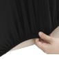 vidaXL Stretch Sofahusse 3-Sitzer Schwarz Polyester-Jersey vidaXL Stretch Sofahusse 3-Sitzer Schwarz Polyester-Jersey