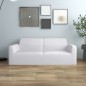 vidaXL Stretch Sofahusse 2-Sitzer Weiß Polyester-Jersey vidaXL Stretch Sofahusse 2-Sitzer Weiß Polyester-Jersey