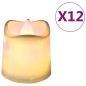 vidaXL LED-Teelichter 12 Stk. Flammenlos Elektrisch Warmweiß vidaXL LED-Teelichter 12 Stk. Flammenlos Elektrisch Warmweiß