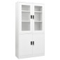 vidaXL Büroschrank Weiß 90x40x180 cm Stahl vidaXL Büroschrank Weiß 90x40x180 cm Stahl