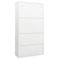 vidaXL Büroschrank Weiß 90x40x180 cm Stahl vidaXL Büroschrank Weiß 90x40x180 cm Stahl