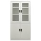 vidaXL Büroschrank Hellgrau 90x40x180 cm Stahl vidaXL Büroschrank Hellgrau 90x40x180 cm Stahl