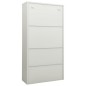 vidaXL Büroschrank Hellgrau 90x40x180 cm Stahl vidaXL Büroschrank Hellgrau 90x40x180 cm Stahl