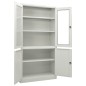 vidaXL Büroschrank Hellgrau 90x40x180 cm Stahl vidaXL Büroschrank Hellgrau 90x40x180 cm Stahl