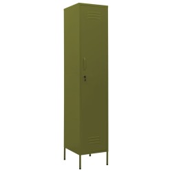 vidaXL Schließfachschrank Olivgrün 35x46x180 cm Stahl 