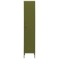 vidaXL Schließfachschrank Olivgrün 35x46x180 cm Stahl vidaXL Schließfachschrank Olivgrün 35x46x180 cm Stahl