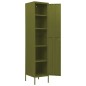 vidaXL Schließfachschrank Olivgrün 35x46x180 cm Stahl vidaXL Schließfachschrank Olivgrün 35x46x180 cm Stahl