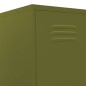 vidaXL Schließfachschrank Olivgrün 35x46x180 cm Stahl vidaXL Schließfachschrank Olivgrün 35x46x180 cm Stahl