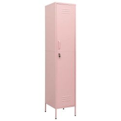 vidaXL Schließfachschrank Rosa 35x46x180 cm Stahl 