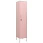 vidaXL Schließfachschrank Rosa 35x46x180 cm Stahl vidaXL Schließfachschrank Rosa 35x46x180 cm Stahl