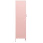 vidaXL Schließfachschrank Rosa 35x46x180 cm Stahl vidaXL Schließfachschrank Rosa 35x46x180 cm Stahl
