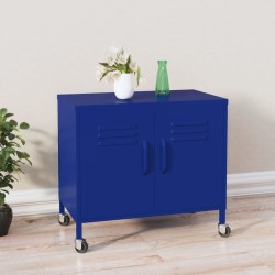 vidaXL Lagerschrank Marineblau 60x35x56 cm Stahl