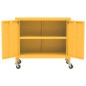 vidaXL Lagerschrank Senfgelb 60x35x56 cm Stahl vidaXL Lagerschrank Senfgelb 60x35x56 cm Stahl