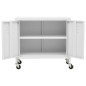 vidaXL Lagerschrank Weiß 60x35x56 cm Stahl vidaXL Lagerschrank Weiß 60x35x56 cm Stahl