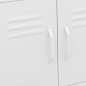vidaXL Lagerschrank Weiß 60x35x56 cm Stahl vidaXL Lagerschrank Weiß 60x35x56 cm Stahl