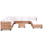 vidaXL Sofagarnitur 27-tlg. Natürliches Rattan vidaXL Sofagarnitur 27-tlg. Natürliches Rattan