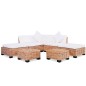 vidaXL Sofagarnitur 18-tlg. Natürliches Rattan vidaXL Sofagarnitur 18-tlg. Natürliches Rattan