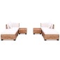 vidaXL Sofagarnitur 16-tlg. Natürliches Rattan vidaXL Sofagarnitur 16-tlg. Natürliches Rattan