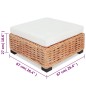 vidaXL Sofagarnitur 16-tlg. Natürliches Rattan vidaXL Sofagarnitur 16-tlg. Natürliches Rattan