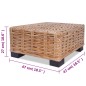 vidaXL Sofagarnitur 16-tlg. Natürliches Rattan vidaXL Sofagarnitur 16-tlg. Natürliches Rattan