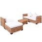 vidaXL Sofagarnitur 14-tlg. Natürliches Rattan vidaXL Sofagarnitur 14-tlg. Natürliches Rattan