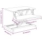 vidaXL Arbeitsstation Verstellbar 60x40x(13-41,5) cm Stahl vidaXL Arbeitsstation Verstellbar 60x40x(13-41,5) cm Stahl