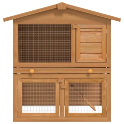 Kaninchenstall Kleintierhaus Hasenstall 3 Türen Holz 