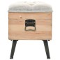 vidaXL Sitzbank mit Stauraum 110 cm Massivholz Tanne vidaXL Sitzbank mit Stauraum 110 cm Massivholz Tanne