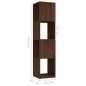 vidaXL Drehregal Braun Eiche-Optik 34,5x34,5x147,5 cm Holzwerkstoff vidaXL Drehregal Braun Eiche-Optik 34,5x34,5x147,5 cm Holzwerkstoff