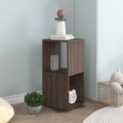 vidaXL Drehregal Grau und Sonoma-Eiche 34,5x34,5x75,5 cm Holzwerkstoff