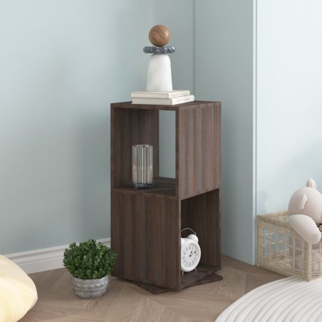 vidaXL Drehregal Grau und Sonoma-Eiche 34,5x34,5x75,5 cm Holzwerkstoff