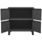 vidaXL Aufbewahrungstruhe Industrial Anthrazit 75x40x80 cm Stahl vidaXL Aufbewahrungstruhe Industrial Anthrazit 75x40x80 cm Stahl