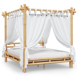 vidaXL Himmelbett 160x200 cm Bambus